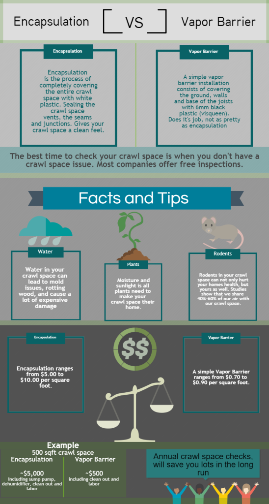 Crawlspace Encapsulation vs. Crawlspace Vapor Barrier - Portland OR Vancouver WA